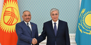Президент Қырғызстанның Жогорку Кенеш төрағасы Нурланбек Шакиевті қабылдады