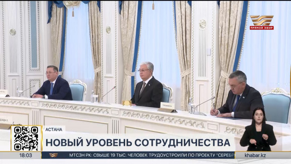 Касым-Жомарт Токаев принял министра иностранных дел Таджикистана