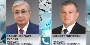 Глава государства переговорил с президентом Узбекистана