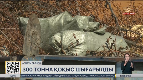 Таза Қазақстан: Алматы облысында 300 тоннадан астам қоқыс шығарылды