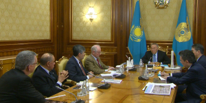 Н.Назарбаев встретился с представителями WTCA и Nest Investments HOLDINGS
