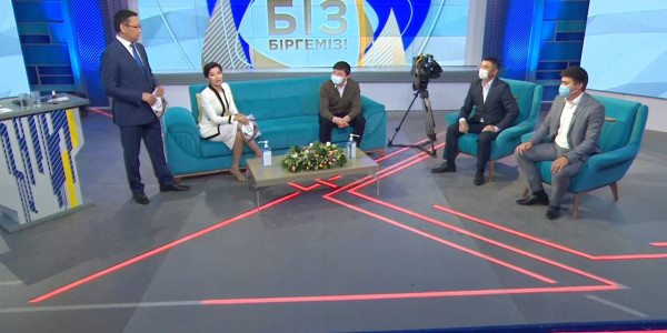 &laquo;Біз біргеміз&raquo; телемарафоны. 2-бөлім. /Б.Әбділманов, Е.Жуасбек, Р.Рымбаева, Ә.Оқапов, Д.Сапашев, А.Қаженов, Д.Төлеутайұлы/