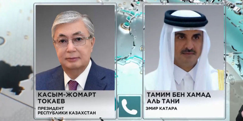 Президент РК  провел телефонный разговор с Эмиром Катара