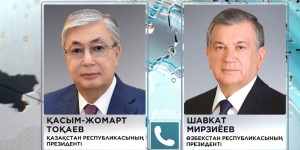 Қасым-Жомарт Тоқаев Өзбекстан президенті Шавкат Мирзиёевпен телефон арқылы сөйлесті