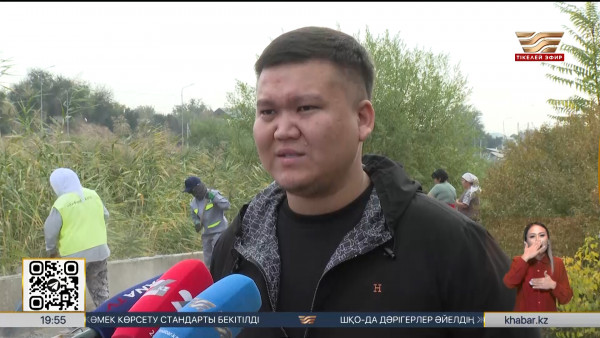 Шымкентте Бадам өзенінің жағалауы қоқыстан тазартылды