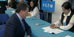 Одним из первых на избирательном участке проголосовал Премьер-Министр Казахстана