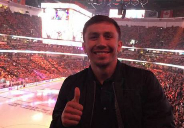 Геннадий Головкин посетил Матч звезд КХЛ в Астане