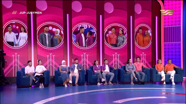 Арман - Гауһар, Ғалым - Әсия, Айқын - Жұлдыз, Жандос - Алина, Құмар - Гюзель. &laquo;JUP-JUBYMEN&raquo;