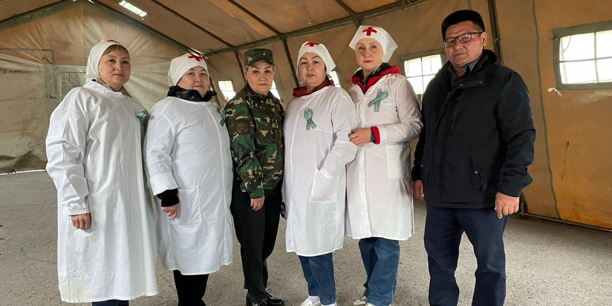 В Костанайской области провели акцию «Полевой госпиталь»