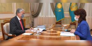 Президент Қасым-Жомарт Тоқаев Ақпарат және қоғамдық даму министрі А.Балаеваны қабылдады