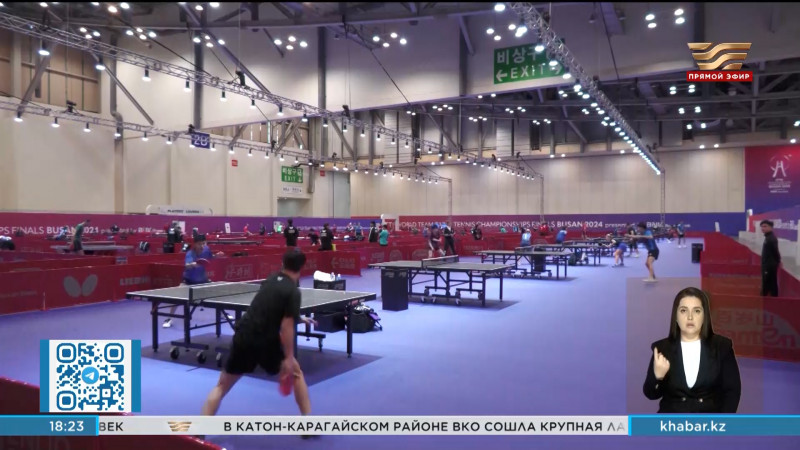 Сборная Казахстана по настольному теннису вышла в плей-офф ЧМ