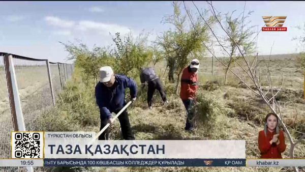 Түркістан облысында &laquo;Таза Қазақстан&raquo; акциясы ұйымдастырылды
