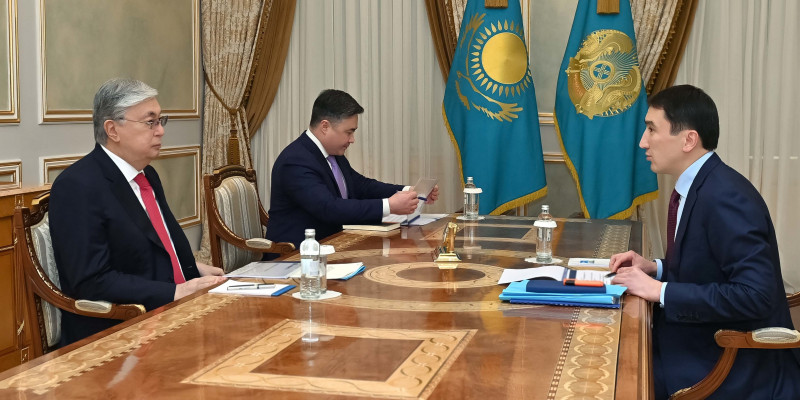 Президент Касым-Жомарт Токаев принял председателя правления АО «НК «КазМунайГаз» Магзума Мирзагалиева
