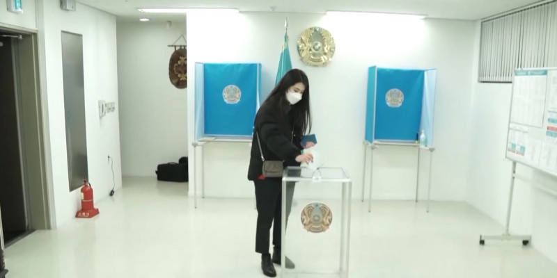 Одними из первых проголосовали граждане Казахстана в Южной Корее
