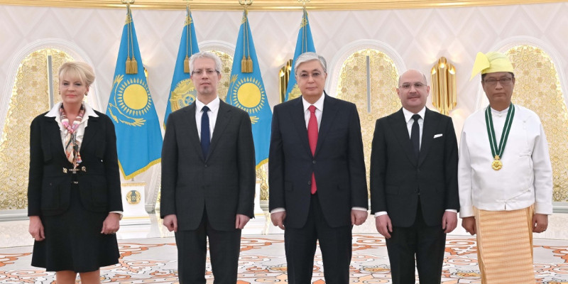 Президент Қасым-Жомарт Тоқаев бірқатар мемлекеттің елшілерінен сенім грамоталарын қабылдады