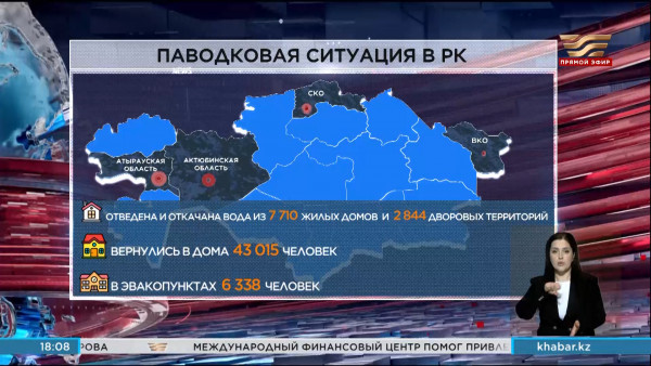 Паводковая ситуация в стране: свыше 43 тысяч человек вернулись в свои дома