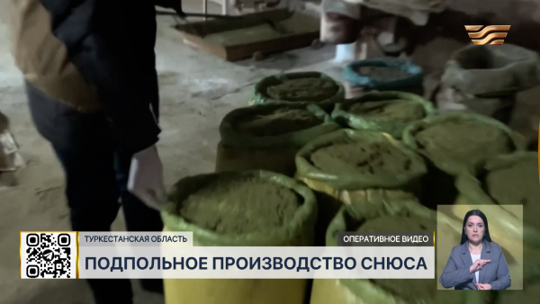 В Туркестанской области ликвидировали 3 подпольных цеха по изготовлению снюса