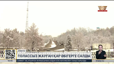 Алматыда толассыз жауған қар әбігерге салды
