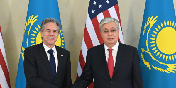 Қасым-Жомарт Тоқаев АҚШ-тың Мемлекеттік хатшысын қабылдады