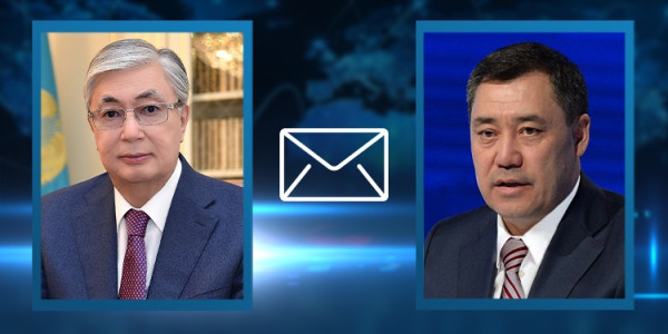 Глава государства отправил поздравительную телеграмму президенту Кыргызстана С. Жапарову