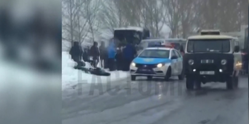 Автобус с детьми попал в ДТП на трассе Усть-Каменогорск-Шемонаиха