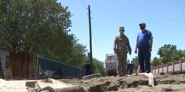 Более 11 млн кубометров воды откачено из затопленных сёл Туркестанской области