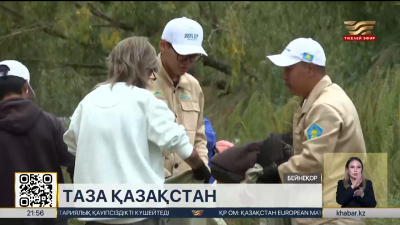 «Таза Қазақстан»: 185 «Келешек» мектебінің оқушылары сенбілікке шықты