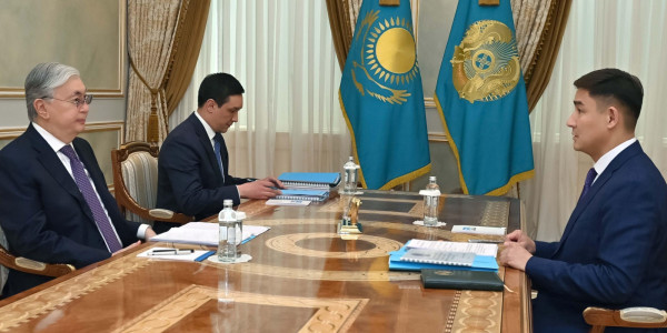 Мемлекет басшысы Әділет министрі Азамат Есқараевты қабылдады