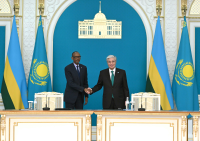 Қазақстан мен Руанда президенттері БАҚ өкілдері үшін брифинг өткізді