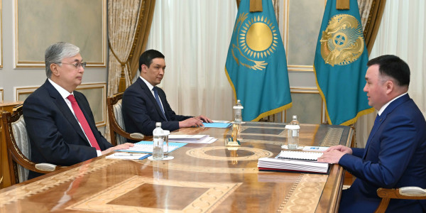 Касым-Жомарт Токаев принял председателя Верховного суда Асламбека Мергалиева