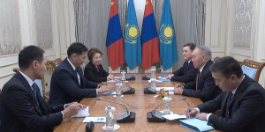 Н. Назарбаев встретился с премьер-министром Монголии 