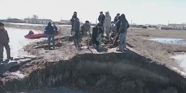 БҚО-да бірнеше ауылды су басты