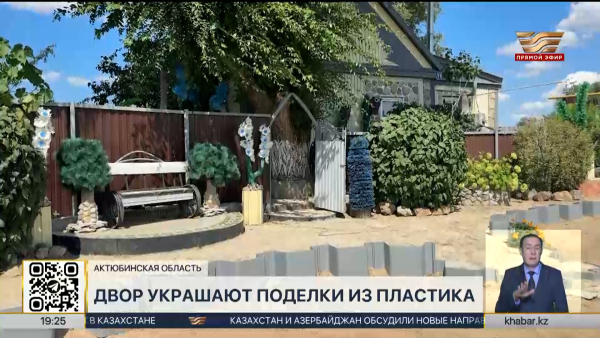 Мастерица из Актюбинской области украсила свой двор необычными фигурами