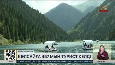 Көлсайға 457 мың турист келді