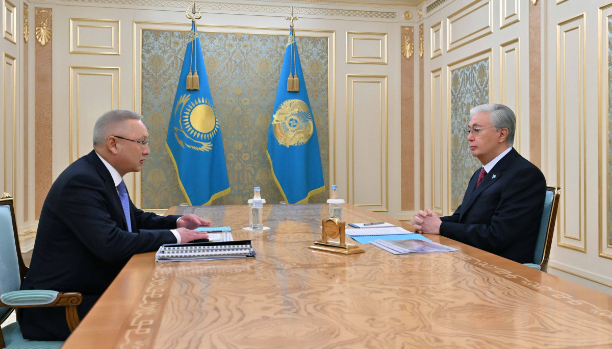 Глава государства принял акима области Жетісу Бейбита Исабаева