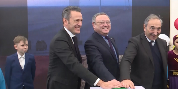 В Каргалинском районе ввели в эксплуатацию ветроэлектростанцию