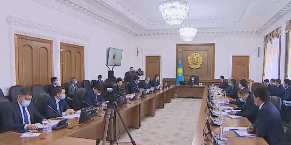 А. Мамин посетил Алматы с рабочим визитом