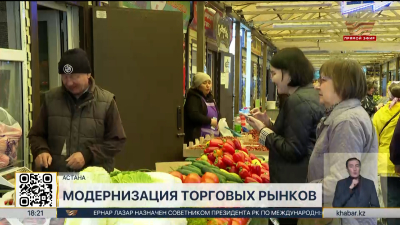 100 казахстанских рынков обновят в 2025 году