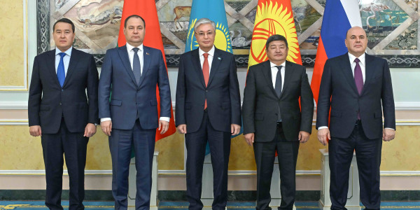 Касым-Жомарт Токаев встретился с главами правительств России, Беларуси и Кыргызстана