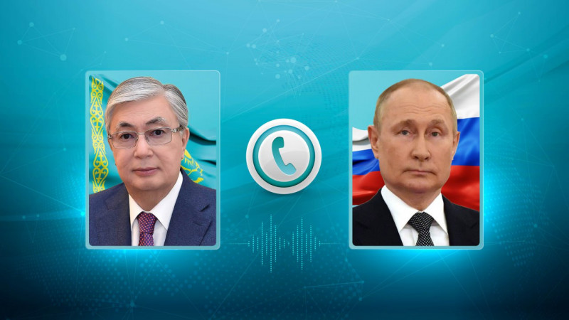 Глава государства провел телефонный разговор с Президентом России