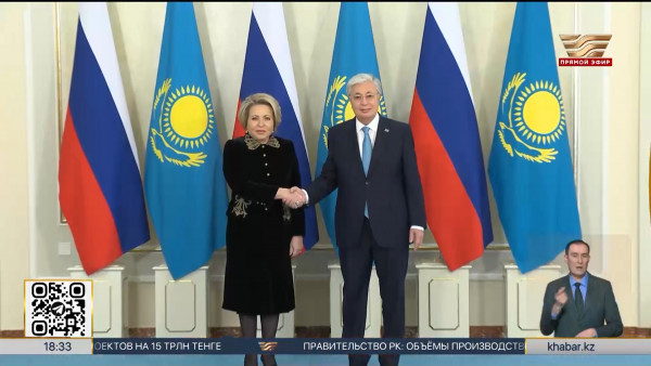 Глава государства встретился с Председателем Совета Федерации России