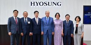 Президент Hyosung Financial System Vina компаниясының өндіріс алаңын аралап көрді