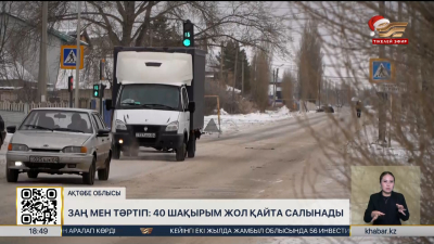Ақтөбе облысында 40 шақырым жол қайта салынады