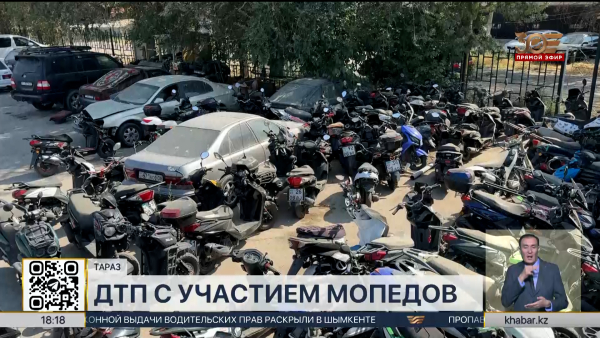 Свыше 70 ДТП с участием скутеров и мопедов произошло в Таразе