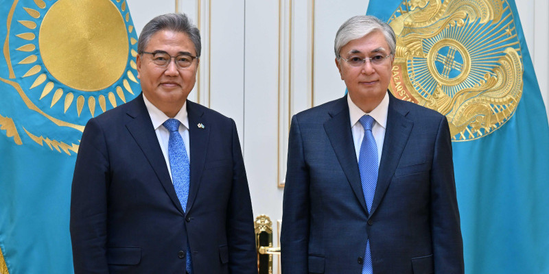 Мемлекет басшысы Корея Республикасының Сыртқы істер министрі Пак Чжинді қабылдады