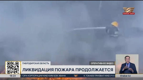 Ликвидация природного пожара продолжается в Баянаульском районе