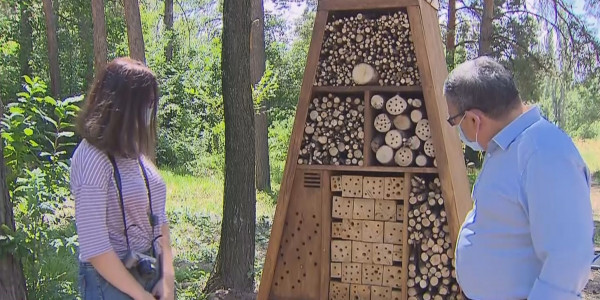 Необычное сооружение установили в ботаническом саду Алматы