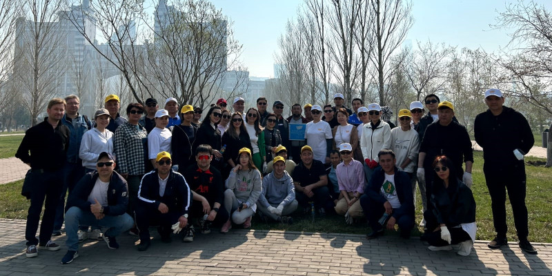 Коллектив Агентства «Хабар» принял участие в традиционном экологическом субботнике