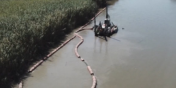 В дельтах рек Шароновка и Кигач идет расчистка рыбоходных каналов