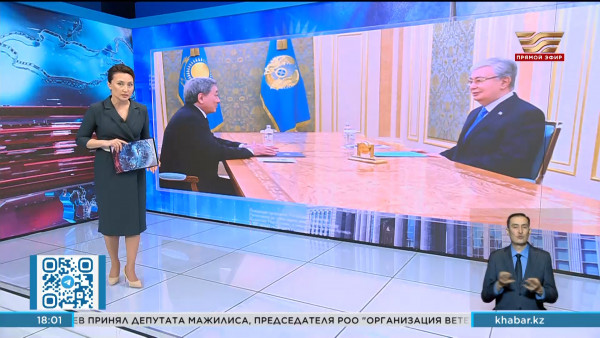 Глава государства принял депутата Мажилиса Б. Измухамбетова